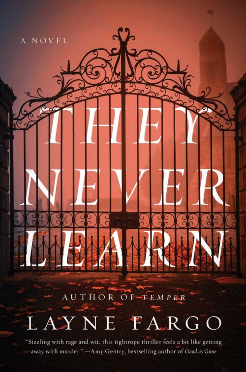 They Never Learn thriller book cover