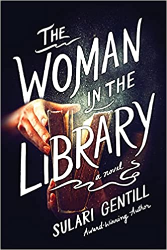 The Woman in the Library mystery book cover