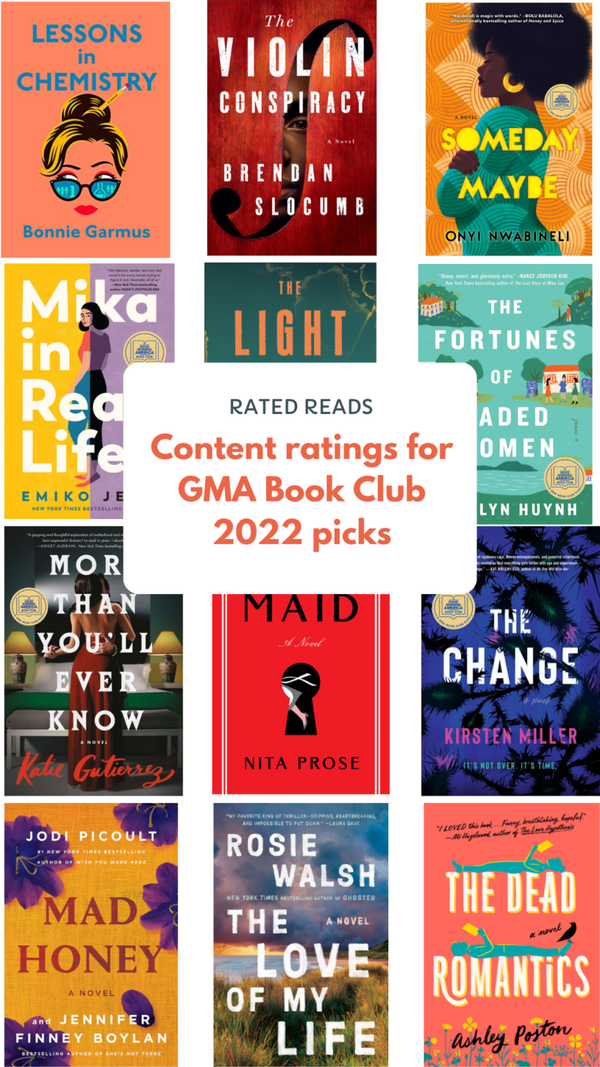 Good Morning America book club picks for 2022 Rated Reads