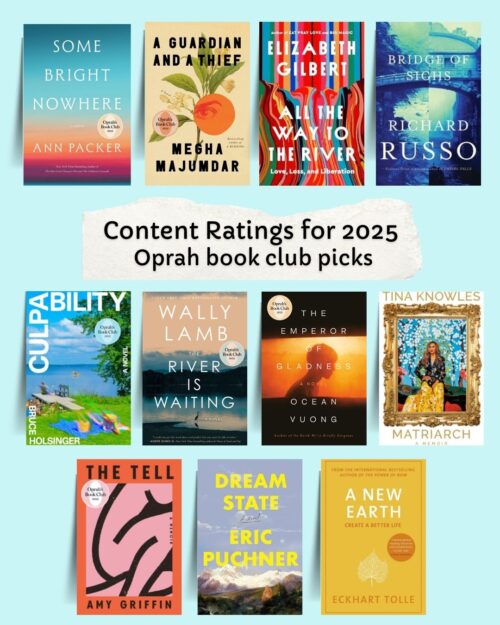 2025 Oprah book club picks with content ratings